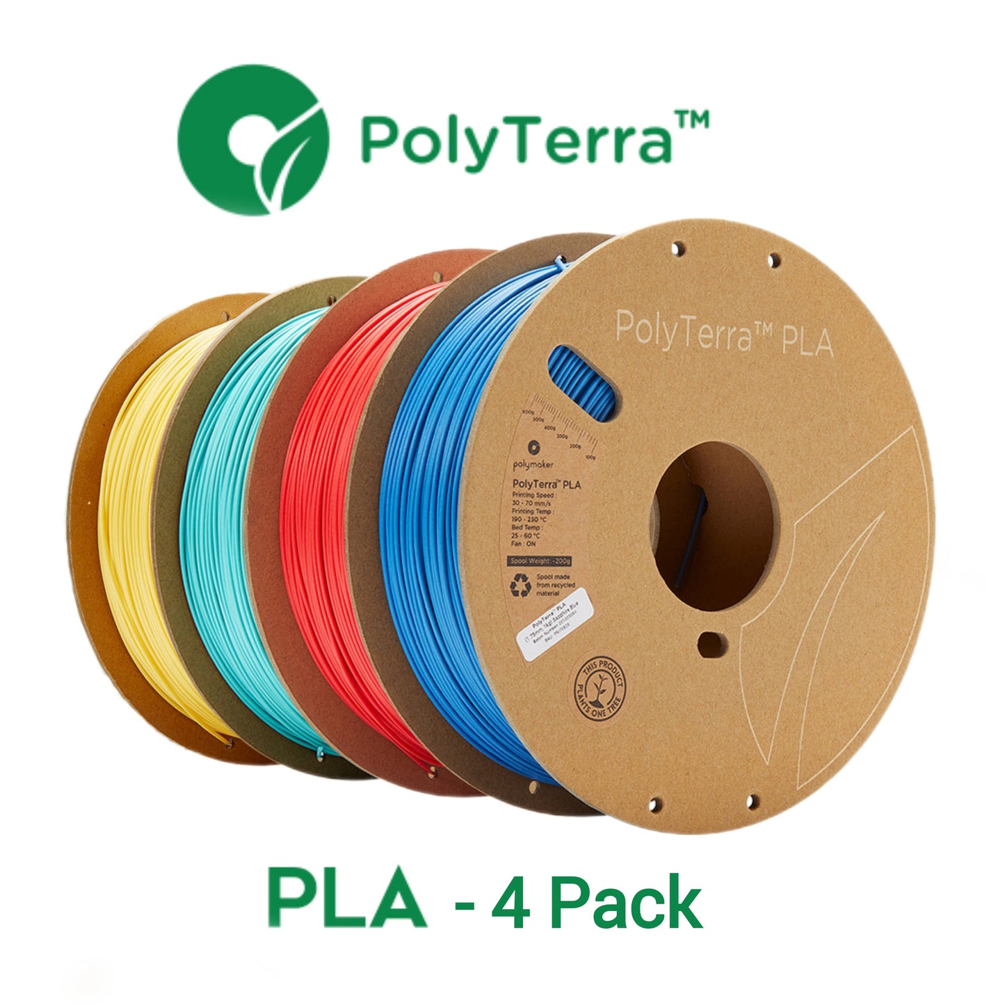 Polymaker Polyterra PLA - 4 Pack