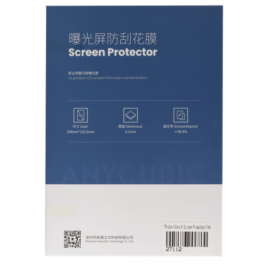 Anycubic Screen protector film for Photon Mono X LCD screen - 5 pcs