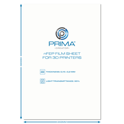 nFEP film for 3D printers - 260 X 390mm - 1pc