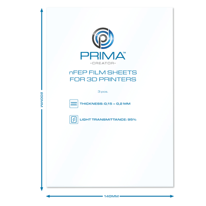 nFEP Film for 3D Printer - 140 X 200 MM - 3-PACK